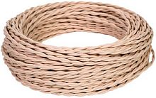 Ретро провод витой Greenel МезонинЪ 2х2,5мм бежевый (50м) картинка 